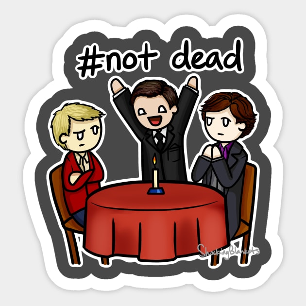 Not Dead Sticker by AshAroha